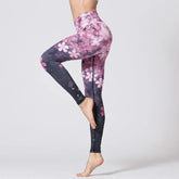 Yoga Pants Flower High Waist Sports Leggings for women